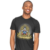 Gold Throne - Mens T-Shirts RIPT Apparel Small / Charcoal