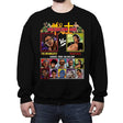 Goldblum Axe - Retro Fighter Series - Crew Neck Sweatshirt Crew Neck Sweatshirt RIPT Apparel Small / Black