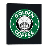 Golden Coffee - Canvas Wraps Canvas Wraps RIPT Apparel 16x20 / Black