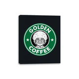 Golden Coffee - Canvas Wraps Canvas Wraps RIPT Apparel 8x10 / Black