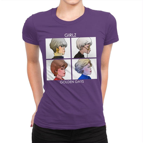 Golden Dayz - Best Seller - Womens Premium T-Shirts RIPT Apparel Small / Purple Rush