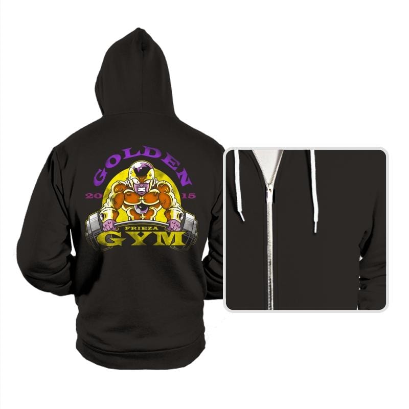 Golden Frieza Gym - Hoodies Hoodies RIPT Apparel Small / Black