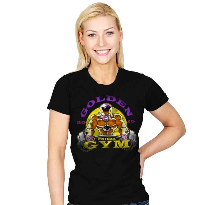 Golden Frieza Gym - Womens T-Shirts RIPT Apparel Small / Black