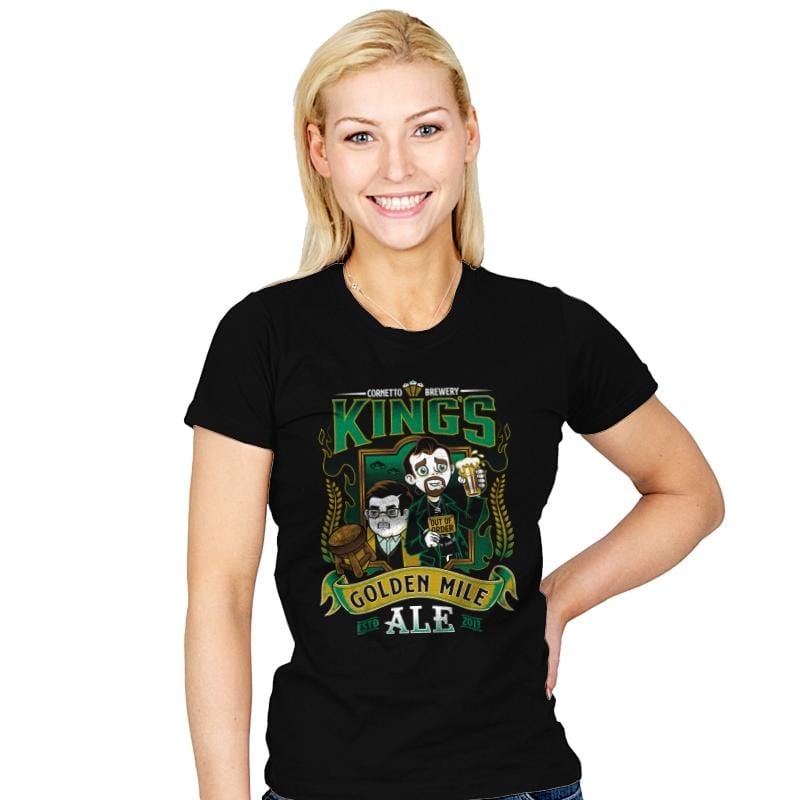 Golden Mile Ale - Womens T-Shirts RIPT Apparel Small / Black