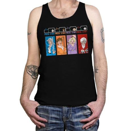 Golden Ninjas - Shirt Club - Tanktop Tanktop RIPT Apparel X-Small / Black