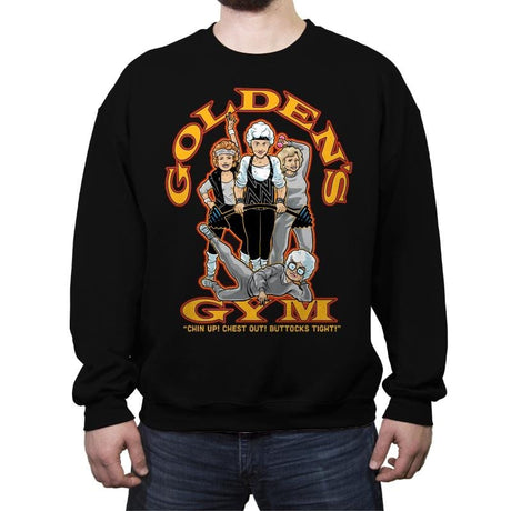 Golden's Gym - Crew Neck Sweatshirt Crew Neck Sweatshirt RIPT Apparel Small / Black