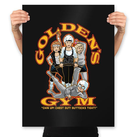 Golden's Gym - Prints Posters RIPT Apparel 18x24 / Black