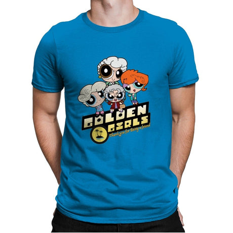 Goldenpuff Girls - Mens Premium T-Shirts RIPT Apparel Small / Turqouise