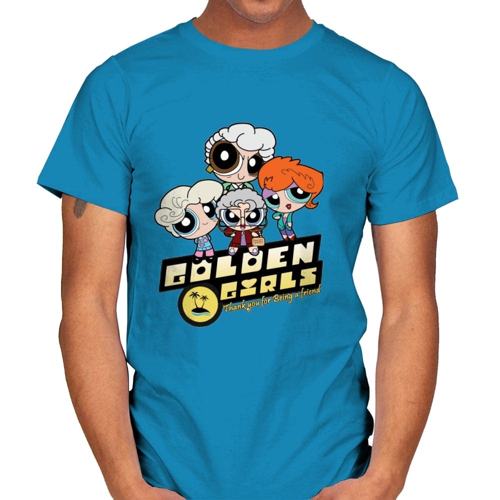Goldenpuff Girls - Mens T-Shirts RIPT Apparel Small / Sapphire