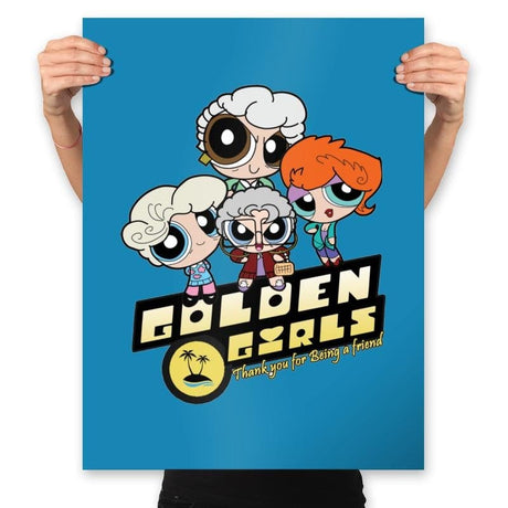 Goldenpuff Girls - Prints Posters RIPT Apparel 18x24 / Sapphire