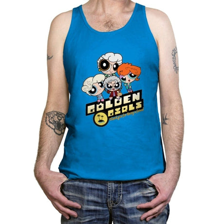 Goldenpuff Girls - Tanktop Tanktop RIPT Apparel X-Small / Teal