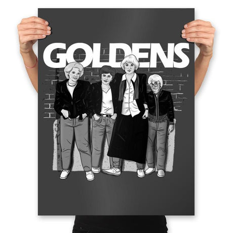Goldens - Prints Posters RIPT Apparel 18x24 / Charcoal