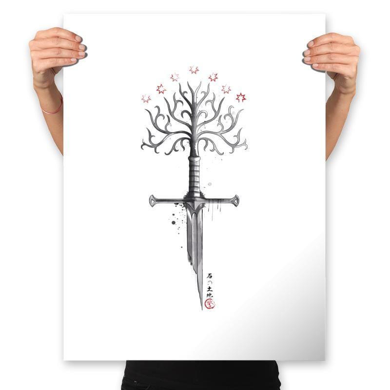 Gondor's Ink - Prints Posters RIPT Apparel 18x24 / White