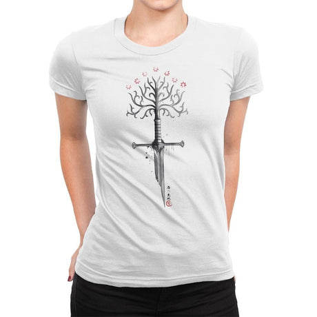 Gondor's Ink - Womens Premium T-Shirts RIPT Apparel Small / White