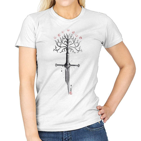 Gondor's Ink - Womens T-Shirts RIPT Apparel Small / White