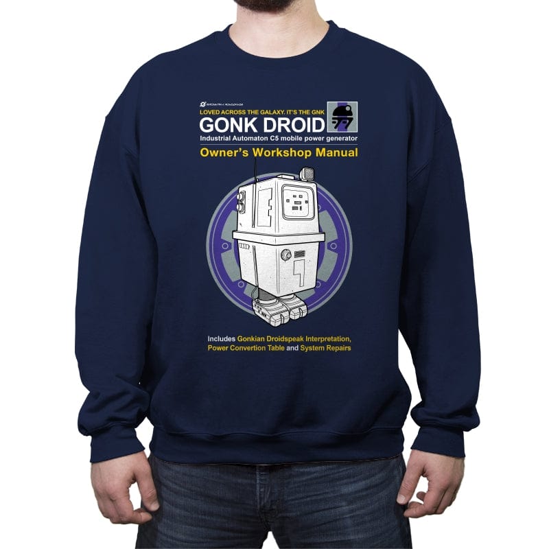 Gonk Manual - Crew Neck Sweatshirt Crew Neck Sweatshirt RIPT Apparel Small / Navy