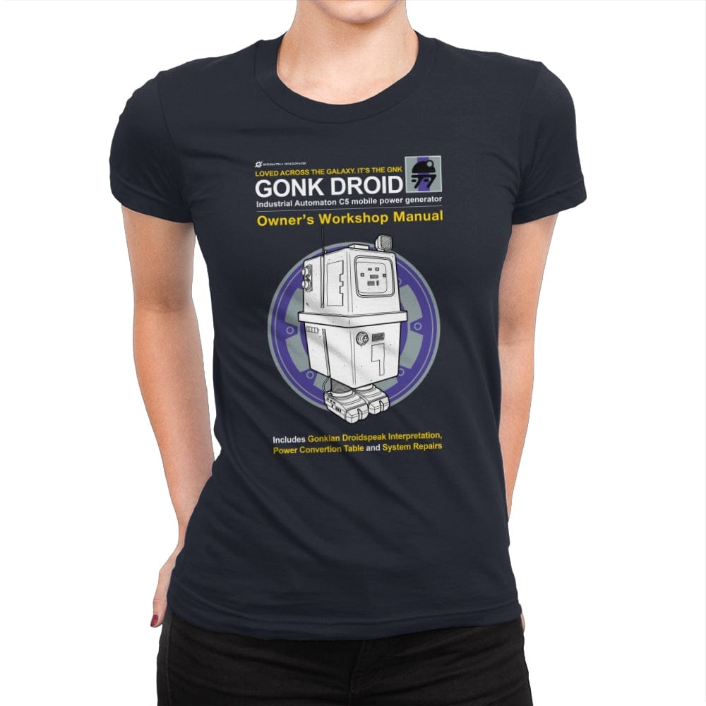 Gonk Manual - Womens Premium T-Shirts RIPT Apparel Small / Midnight Navy