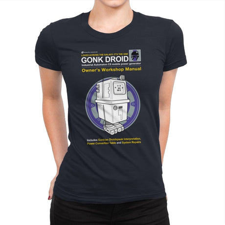 Gonk Manual - Womens Premium T-Shirts RIPT Apparel Small / Midnight Navy