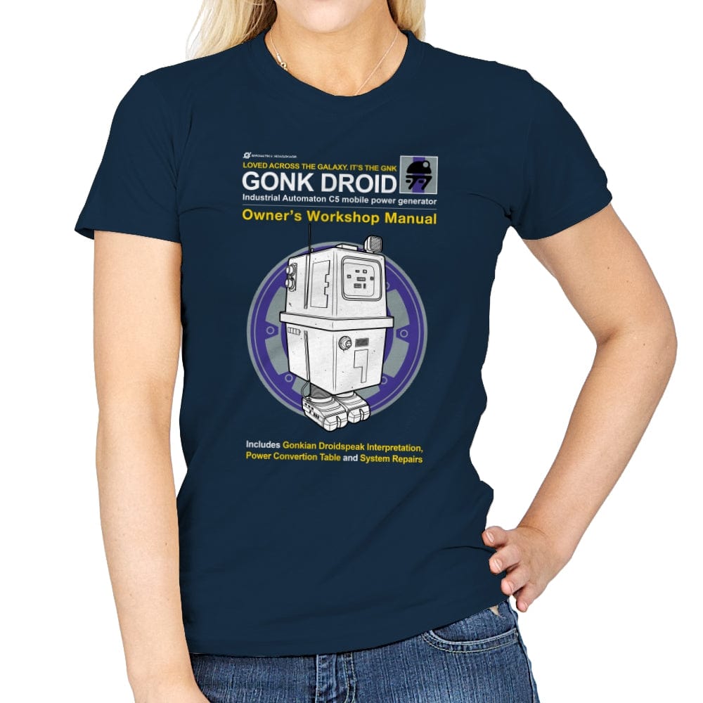 Gonk Manual - Womens T-Shirts RIPT Apparel Small / Navy