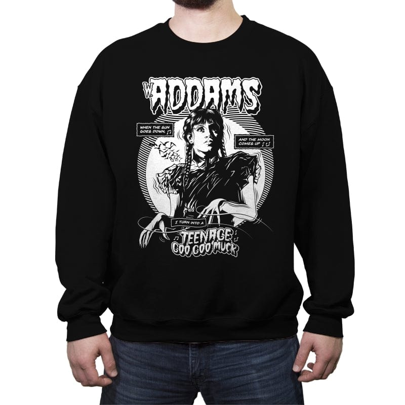 GOO GOO MUCK - Crew Neck Sweatshirt Crew Neck Sweatshirt RIPT Apparel Small / Black