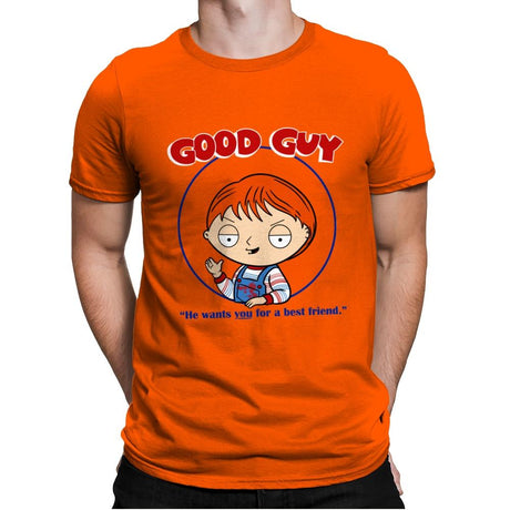 Good Guy - Mens Premium T-Shirts RIPT Apparel Small / Classic Orange