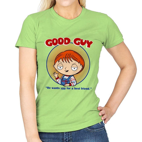Good Guy - Womens T-Shirts RIPT Apparel Small / Mint Green