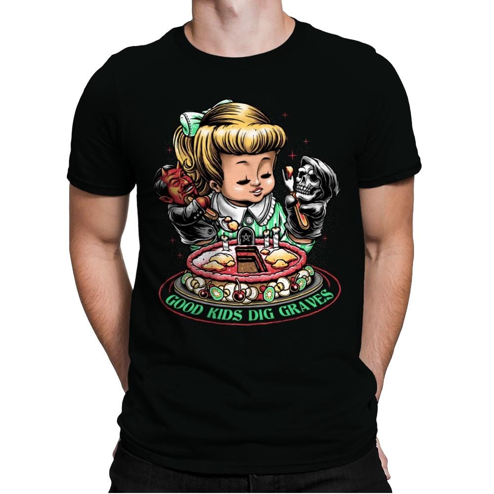 Good Kids Dig Graves - Mens Premium T-Shirts RIPT Apparel Small / Black