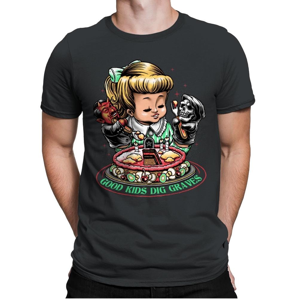 Good Kids Dig Graves - Mens Premium T-Shirts RIPT Apparel Small / Heavy Metal