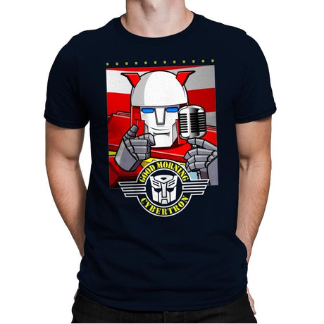 Good Morning, Bots! - Mens Premium T-Shirts RIPT Apparel Small / Midnight Navy