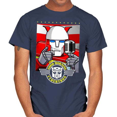 Good Morning, Bots! - Mens T-Shirts RIPT Apparel Small / Navy