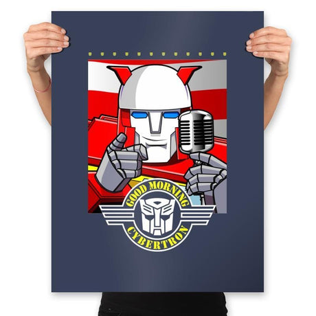 Good Morning, Bots! - Prints Posters RIPT Apparel 18x24 / Navy