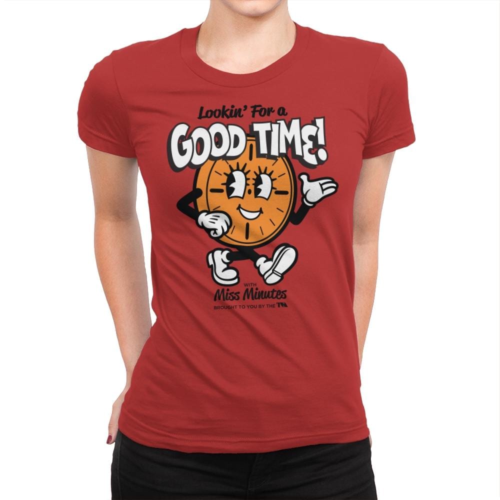 Good Time - Womens Premium T-Shirts RIPT Apparel Small / Red
