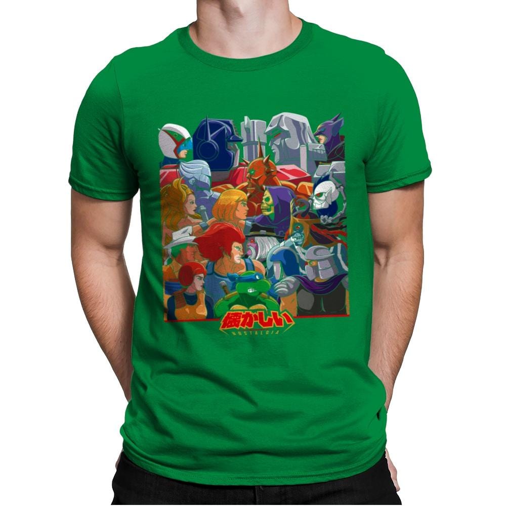 Good Versus Evil - Mens Premium T-Shirts RIPT Apparel Small / Kelly Green