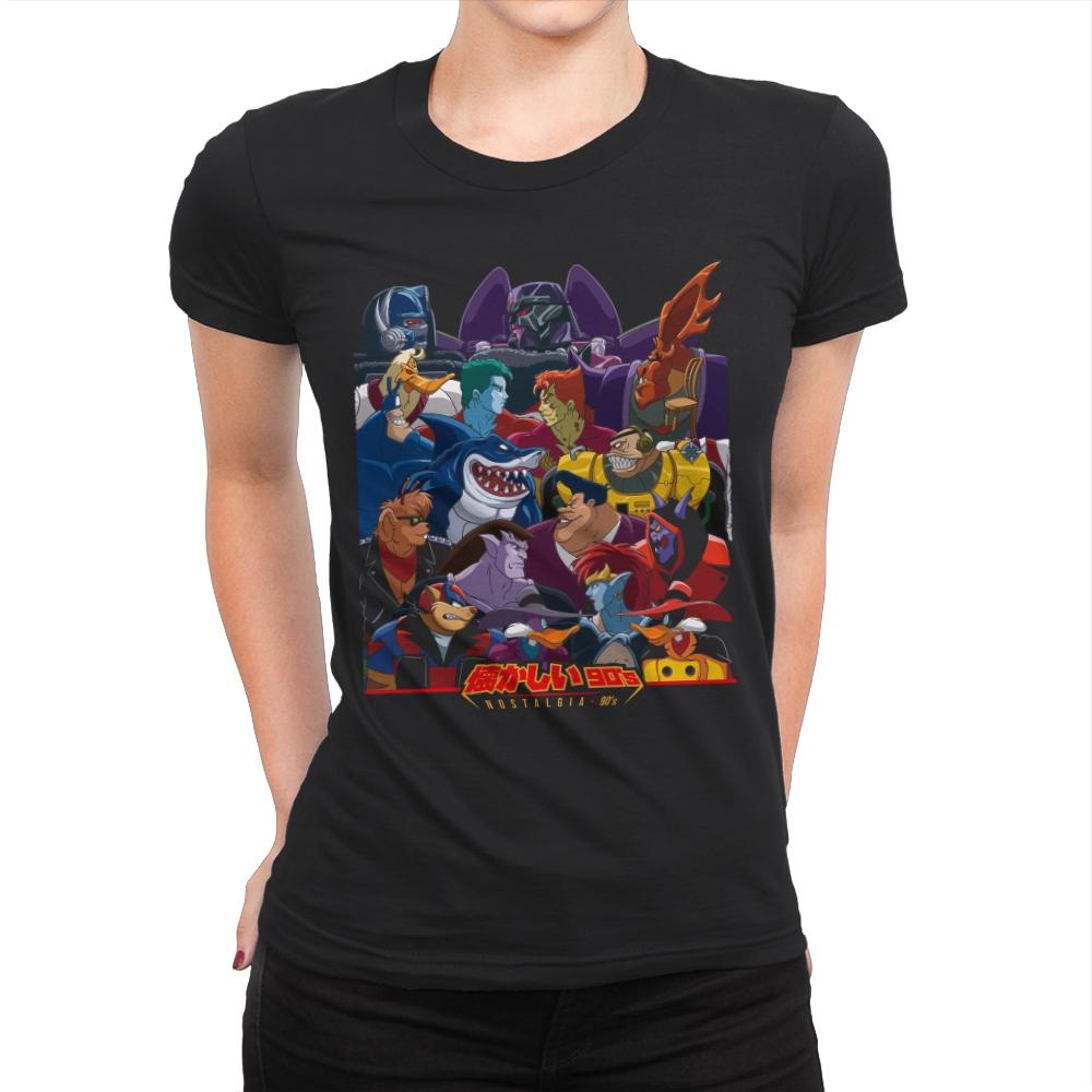 Good vs Evil 90's - Womens Premium T-Shirts RIPT Apparel Small / Black