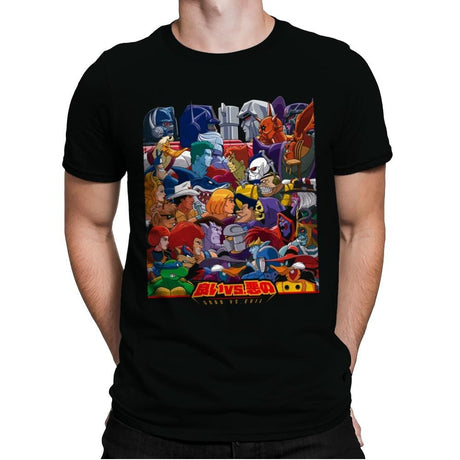 Good vs. Evil - Mens Premium T-Shirts RIPT Apparel Small / Black