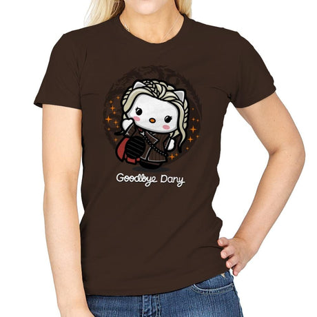 Goodbye Dany - Womens T-Shirts RIPT Apparel Small / Dark Chocolate