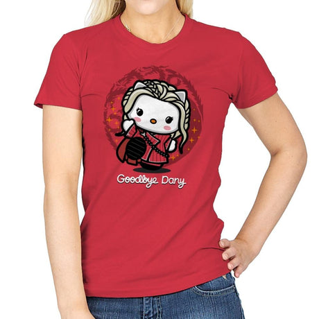 Goodbye Dany - Womens T-Shirts RIPT Apparel Small / Red