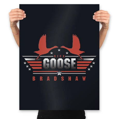 Goose - Prints Posters RIPT Apparel 18x24 / Black