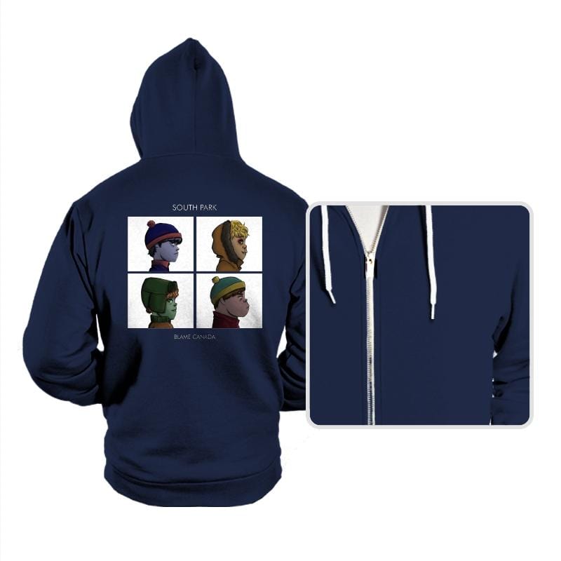 Gorillaz Park - Hoodies Hoodies RIPT Apparel Small / Navy