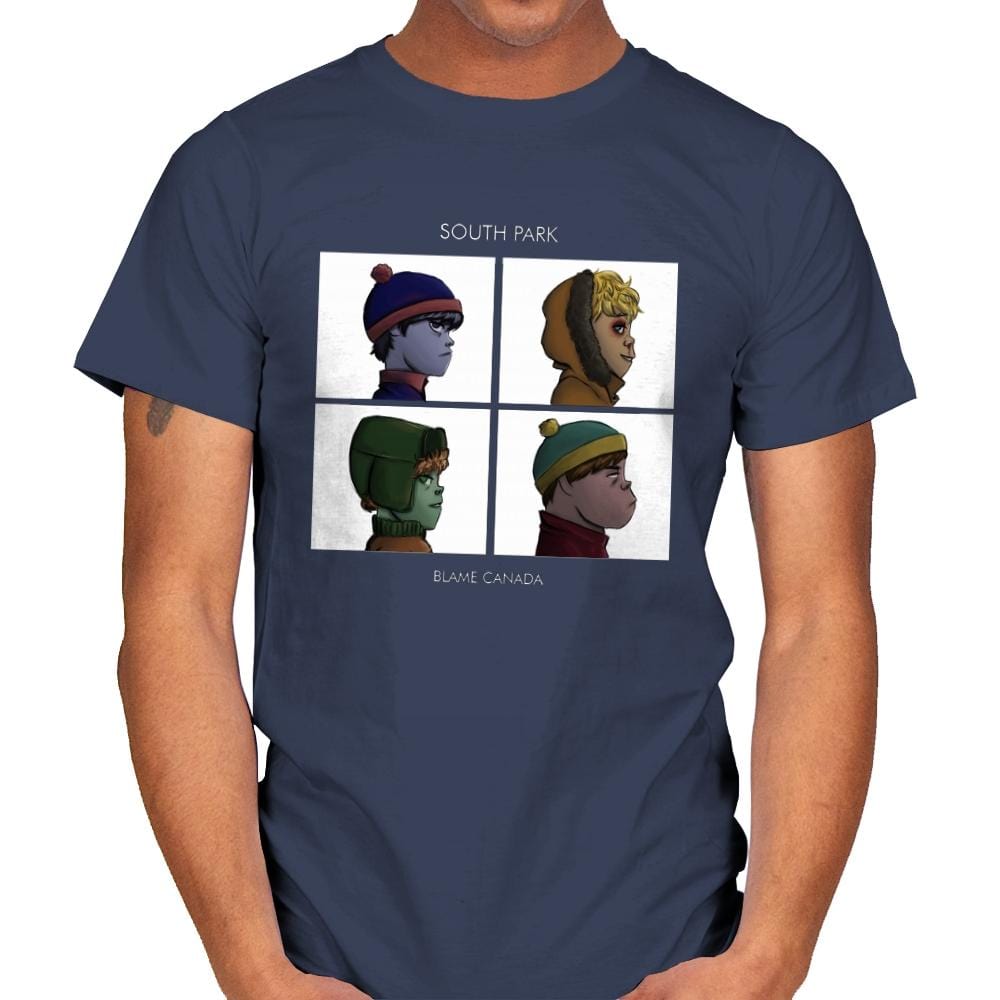 Gorillaz Park - Mens T-Shirts RIPT Apparel Small / Navy