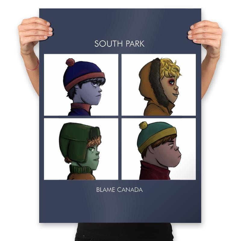 Gorillaz Park - Prints Posters RIPT Apparel 18x24 / Navy