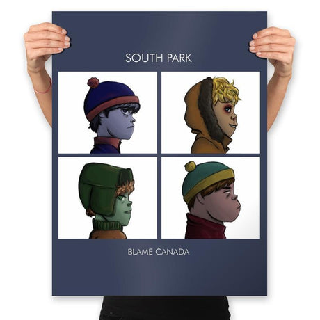 Gorillaz Park - Prints Posters RIPT Apparel 18x24 / Navy