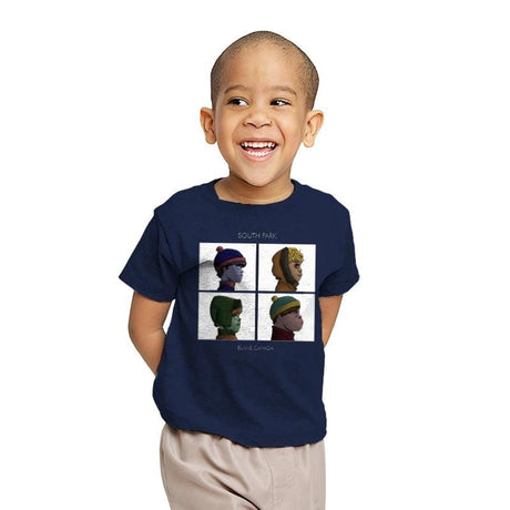 Gorillaz Park - Youth T-Shirts RIPT Apparel X-small / Navy