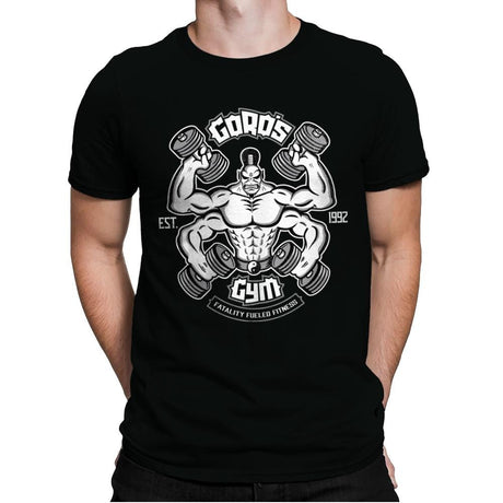 Goro's Gym 1992 - Mens Premium T-Shirts RIPT Apparel Small / Black