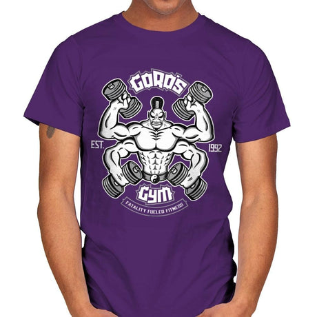 Goro's Gym 1992 - Mens T-Shirts RIPT Apparel Small / Purple