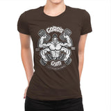 Goro's Gym 1992 - Womens Premium T-Shirts RIPT Apparel Small / Dark Chocolate