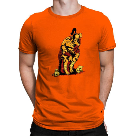 Goro The Thinker Exclusive - Mens Premium T-Shirts RIPT Apparel Small / Classic Orange