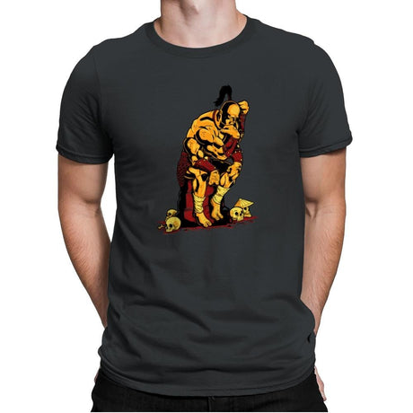 Goro The Thinker Exclusive - Mens Premium T-Shirts RIPT Apparel Small / Heavy Metal