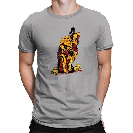 Goro The Thinker Exclusive - Mens Premium T-Shirts RIPT Apparel Small / Light Grey