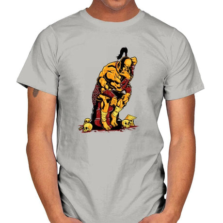 Goro The Thinker Exclusive - Mens T-Shirts RIPT Apparel Small / Ice Grey